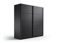 Armoire - bois - 180x60x200 cm - noir - style moderne