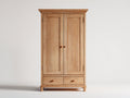 Armoire - bois massif - 121x50x150 cm - bois naturel - style classique